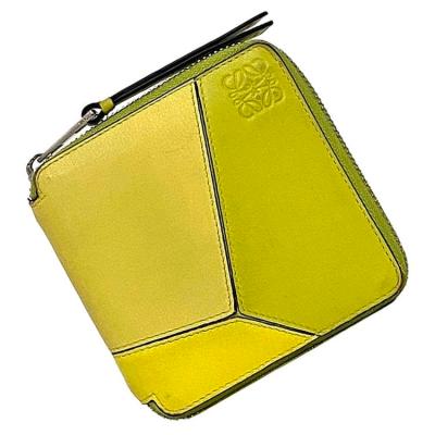 LOEWE 財布 ウォレット 二つ折り ブルー ライムイエロー Amazon | [ロエベ] 二つ折り 財布 リピート アナグラム