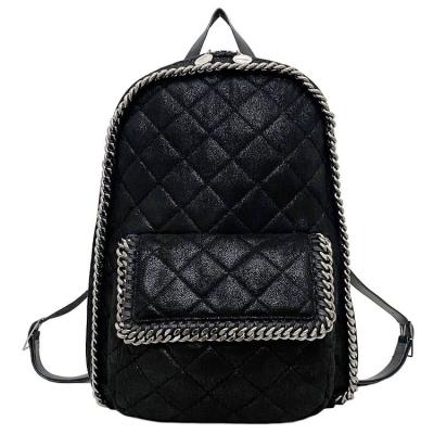 美品 ステラマッカートニー ナイロン バックパック ファラベラ チェーン 黒 ステラマッカートニーファラベラ タイニー チェーンハンドバッグ