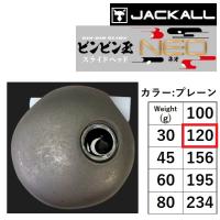 (新製品)ジャッカル/JACKALL TGビンビン玉スライドヘッドNEO 120g カラー:プレーン タングステン 鯛ラバ・タイラバ BINBIN DAMA SLIDE HEAD(メール便対応) | フィッシングマリン