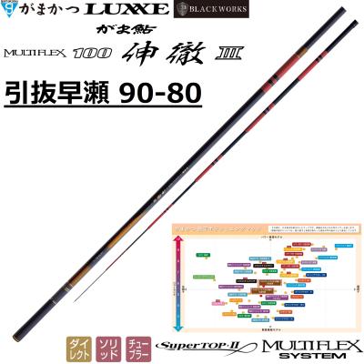 がまかつ　がま鮎　マルチフレックス100 伸徹III 引抜急瀬85 75 がまかつ がま鮎 マルチフレックス100 伸徹3 引抜急瀬 8.5m / 鮎
