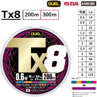 デュエル/DUEL Tx8 300m 0.6, 0.8, 1, 1.2, 1.5, 2, 2.5, 3, 4, 5, 6, 8号 タフ8 5色マーキング ティーエックスエイト 8本組PEライン | フィッシングマリン