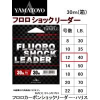 ヤマトヨテグス/FAMELL フロロショックリーダー 30m 12号 40Lbs フロロカーボンハリス・ショックリーダー国産・日本製(メール便対応) | フィッシングマリン