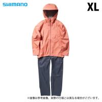 【取り寄せ商品】 シマノ RA-047X (XL／サーモンピンク) 3レイヤー レインスーツ (フィッシングウェア／2024年春夏モデル) /24SS /(c) | つり具のマルニシYahoo!ショップ