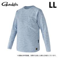 【取り寄せ商品】 がまかつ GM3730 (LL／ライトグレー) NO FLY ZONE(R) ラグランスリーブTシャツ /ノーフライゾーン /Gamakatsu /2024年鮎カタログ製品 /(c) | つり具のマルニシYahoo!店