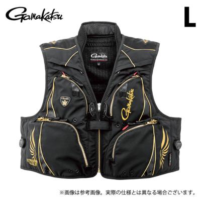 Gamakatsu フィッシングベスト 黒金 Gamakatsu 釣り フィッシングベスト｜フィッシングウエア｜釣り