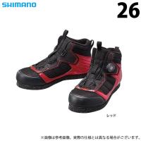 【取り寄せ商品】 シマノ FS-041Q (26／レッド) カットラバーピンフェルトフィットシューズ LT (靴・シューズ) /(c) | つり具のマルニシYahoo!店