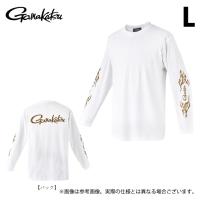 【取り寄せ商品】 がまかつ GM3720 (ホワイト／L) ロングスリーブ Tシャツ (フィッシングウェア／2023年秋冬モデル) /(c) | つり具のマルニシWEB店2nd