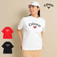 キャロウェイ ゴルフウェア C24134221 LOVE Callaway コットン天竺 半袖 モックネック シャツ  (レディース) | F-NET GOLF Yahoo!店