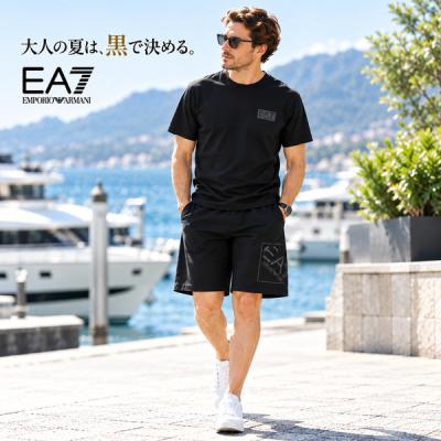 半袖 ハーフパンツ 上下セット（EMPORIO ARMANI／メンズファッション 