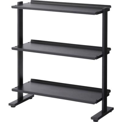 東谷 DIS-73BK 2WAYラック3D ブラック ラック 3段 シェルフ 棚 収納棚