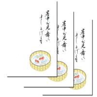 暑中見舞いはがき 流しそうめん Posuka S1 アトリエぽーぽー手作りの店 通販 Yahoo ショッピング