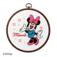 ミニーマウス フープ 刺しゅうキット 専用フープ付（手作りキット）　インテリア 刺繍 yp | ギフトと雑貨ファンメアリー Yahoo!店