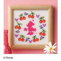 ミニフレーム（ミニーマウス）専用フレーム（額）付（手作りキット）　インテリア 刺繍 yp | ギフトと雑貨ファンメアリー Yahoo!店