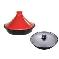 イシガキ産業 ブローディア IHタジン鍋(ガラス蓋付) 19cm 赤 3075 耐熱陶器/蓋強化ガラス ATZ0501 | Fantasy Shop