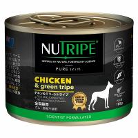 ピュア チキン＆グリーントライプ 185g 総合栄養食 穀物不使用 ドッグフード  犬 NUTRIPE ニュートライプ | ファンタジーワールド