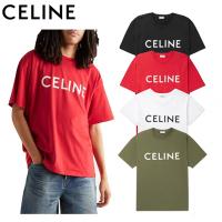 CELINE HOMME Studded Logo-Print Cotton-Jersey T-Shirt 2021SS 