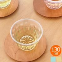 廣田硝子 雪の花 冷茶 130ml ブルー ピンク 古代色 ガラス 日本製