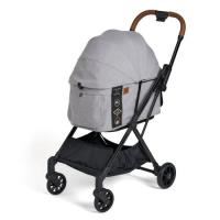 【送料込み】＜大人気！＞ FikaGo FREE TO GO 2（フリー トゥー ゴー ツー） 超コンパクト＆自動収納機能付きペットカート＜ペット 犬・猫＞（グレー） | ミルキー薬局