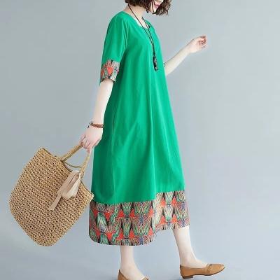 [美品]幾何学模様 ノースリーブ ワンピース 幾何学模様ノースリーブワンピース | BOURGE (Women)/ブールジュ