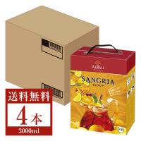 赤ワイン スペイン アサヒ ヴィニャ アルバリ サングリア バックインボックス 3000ml（3L） 4本 1ケース 包装不可 他商品と同梱不可 | FELICITY Beer&Water