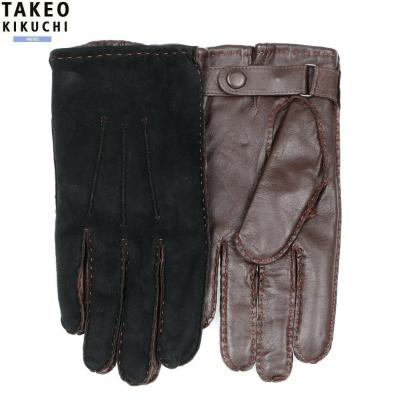 新品　TAKEO KIKUCHI 羊革手袋 ☆黒/赤、黒／グレー2点 楽天市場】タケオキクチ クロードの通販
