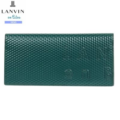 LANVIN 緑色 長財布 ランバン コレクション】 ラメール パース L字ファスナー式長