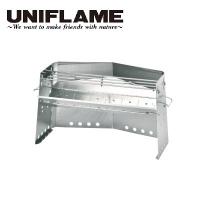 UNIFLAME ( ユニフレーム ) 薪グリルII ラージ 焚き火台 料理 調理 アウトドア 焚き火 キャンプ 焚火 ステンレス かまど カマド コンパクト 収納 682852 ケース | FIELD SEVEN