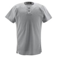 ユニフォームシャツ ハーフボタンシャツ シルバー DESCENTE シャツ ユニフォームシャツ ( DB1012-SLV / DES ) (Q41CD) | フィールドボス
