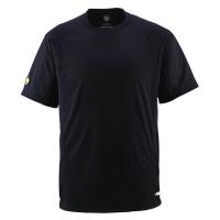 丸首Tシャツ ブラック DESCENTE Tシャツ 半袖 ( DB200-BLK / DES ) (Q41CD) | フィールドボス
