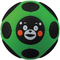 ソフトボール スポンジボール ボール遊び SL3KMGBK くまモン スマイルボール 緑/黒 SL3-KM-GBK (MKS) (Q41CD) | フィールドボス