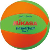 スポンジボール バスケットーボール 5号 レジャーボール STPEB5-LGO スマイルバスケット5号 マシーン縫い STPEB5-LGO (MKS) (Q41CD) | フィールドボス