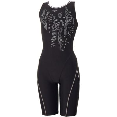 最終値下げ　JSS 競泳水着　スーパーマリン　ブラック MIZUNO ミズノ 競泳水着 ジュニア女子 WA承認モデル ハーフ
