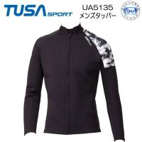 男性用 マリンウエア 長袖ジャケット TUSA SPORT ツサスポーツ UA5135 ウエットスーツ生地 ラッシュガード より 保温効果