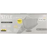 「シンズ」 STYLEマスク グレー ふつうサイズ 個包装 30枚入 「衛生用品」 | 薬のファインズファルマプラス