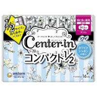 「ユニ・チャーム」  センターインコンパクト1／2 ホワイトシャボンの香り 特に多い昼用 羽つき 16枚入 (医薬部外品) 「衛生用品」 | 薬のファインズファルマプラス