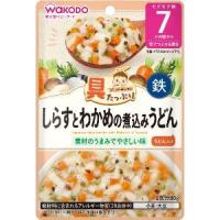 「アサヒグループ食品」　具たっぷりグーグーキッチン　しらすとわかめの煮込みうどん　80g | 薬のファインズファルマプラス