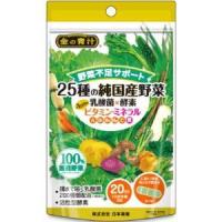 「日本薬健」　25種の純国産野菜 乳酸菌×酵素　ビタミンミネラル　60粒 | くすりのエビス