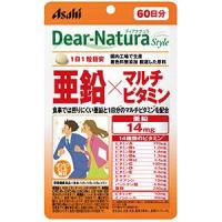 「アサヒグループ食品」　ディアナチュラスタイル　亜鉛×マルチビタミン（60日）　60粒 | くすりのエビス