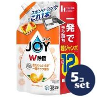 「セット販売」「P&amp;Gジャパン」除菌ジョイコンパクト　贅沢シトラスオレンジ　つめかえ超ジャンボ　1550ml　5個セット　 | くすりのエビス