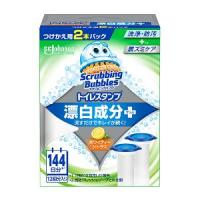 「ジョンソン」　スクラビングバブル　スクラビングバブル　トイレスタンプ漂白　付け替　ホワイティーシトラス　38ｇ×2P | 薬のファインズファルマ