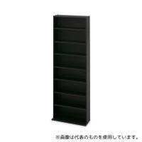 アイリスオーヤマ CORK-1860 コミックラック ハイタイプ ブラック | ファーストWORKヤフー店