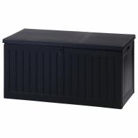 不二貿易 38357 収納BOXベンチ BK 270L (38286) ブラック 黒 コンテナボックス 収納ベンチ マルチボックス | ファーストWORKヤフー店