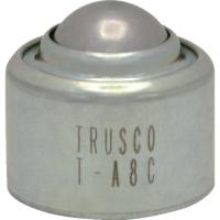 ■TRUSCO ボールキャスター プレス成型品上向用 スチール製ボール TA8C(1235582) | ファーストWORKヤフー店