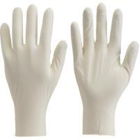 ■TRUSCO 使い捨て天然ゴム極薄手袋 Mサイズ (100枚入) DPM5498(1727893) | ファーストWORKヤフー店