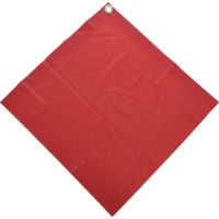 ■TRUSCO 安全表示旗 赤 PVC 400mmX400mm 厚み0.2mm SFR400(2072346) | ファーストWORKヤフー店