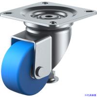 ■ユーエイ プレート式 自在 アジャスター付キャスター モノマーキャストナイロン 車輪径75mm  AFタイプ AF型 取付寸法115×115(105×105) AF75(4372379) | ファーストWORKヤフー店