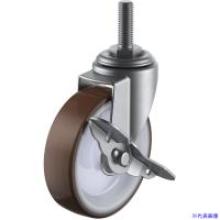 ■ユーエイ ねじ込み式キャスター ステンレス製自在S付 100径 ウレタン車輪 SUSET100URSW3440(4405463) | ファーストWORKヤフー店