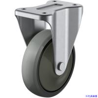 ■ユーエイ プレート式 固定 ステンレスキャスター ウレタン 車輪径200mm  Jタイプ SUS-K型 取付寸法112×63 SUSGUK200(4405595) | ファーストWORKヤフー店