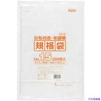 ■ジャパックス HD規格袋 No.15 紐付き200枚 半透明 厚み0.01mm HK15(4530573) | ファーストWORKヤフー店