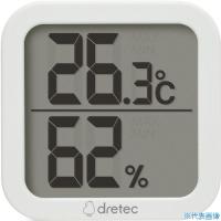 ■dretec デジタル温湿度計「クラル」 ホワイト O414WT(4689499) | ファーストWORKヤフー店